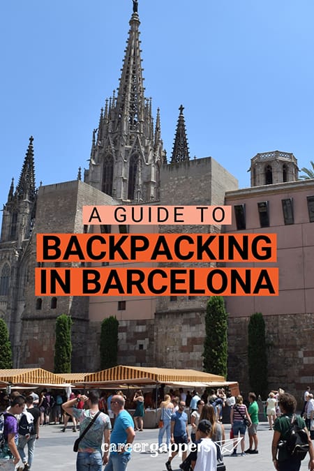 Backpacking in Barcelona Catalonia
