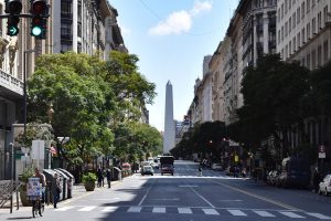 Buenos Aires Obelisk street view
