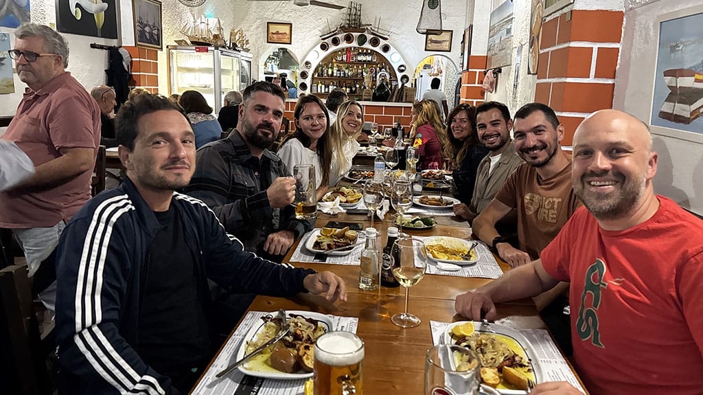 Bela Vista group dinner Alcatruz Santa Luzia