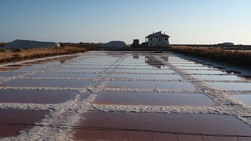 Algarve salt pans sunset