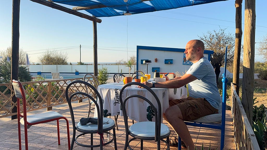 Breakfast on the veranda