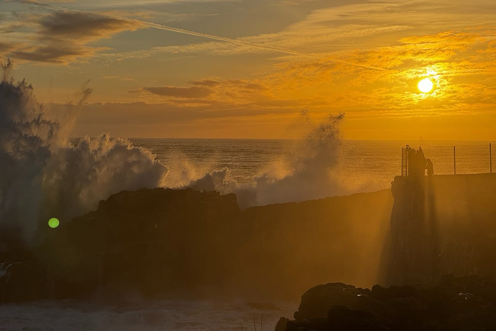 Boca do Inferno Cascais Sunset Boca do Inferno Cascais golden sunset