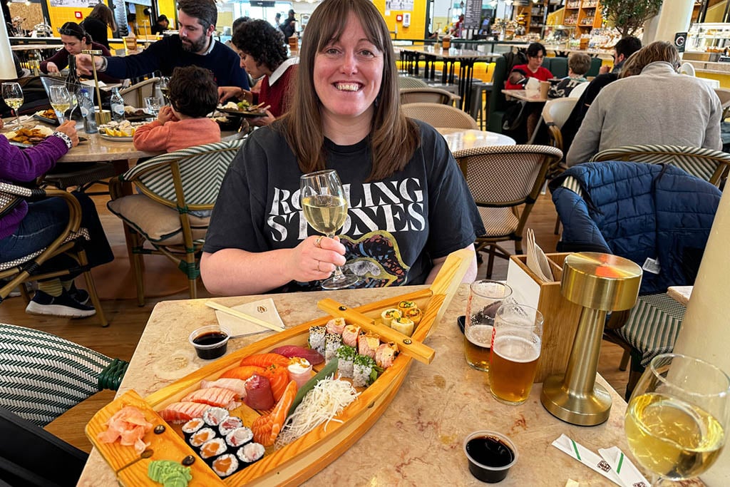 Campo de Ourique Market Sushi Boat Campo de Ourique Market sushi boat Lisa