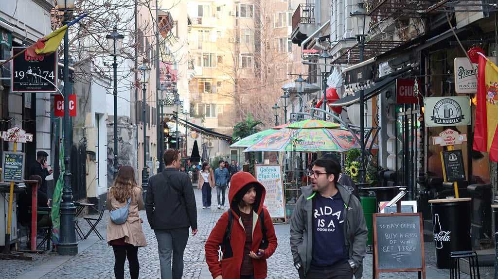 Bucharest Old Town streets