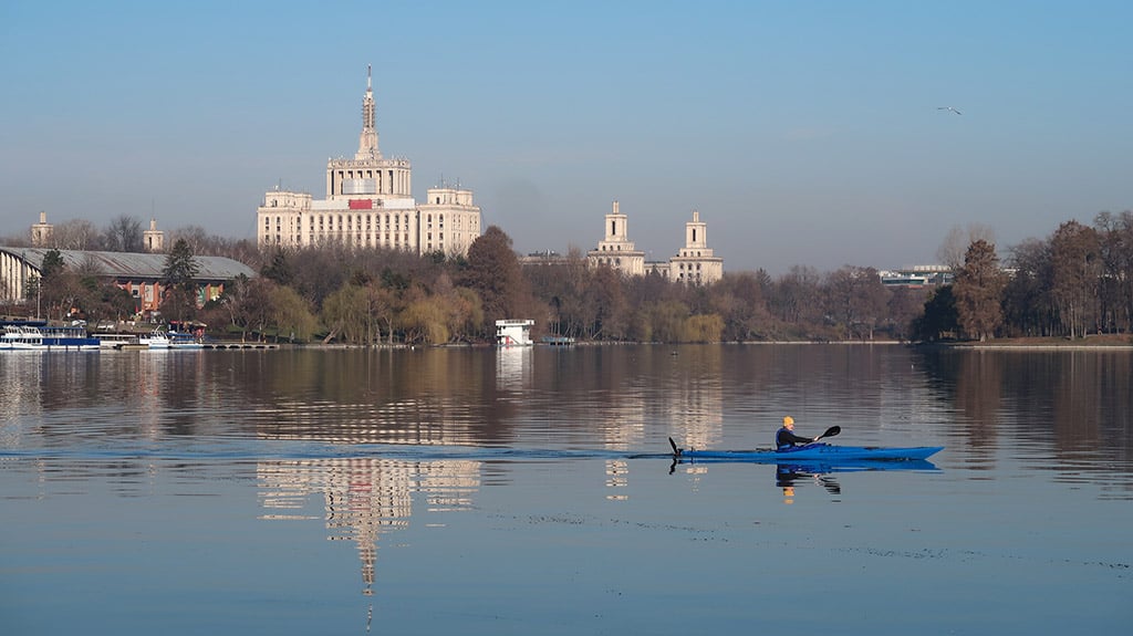 Herăstrău Park lake Bucharest