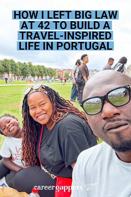 Big Law Travel Career Break Lifestyle Change Lisbon Janeen left a high-pressure Big Law career at 42 to move to Portugal and create a slower, travel-inspired life built around family and flexible work.