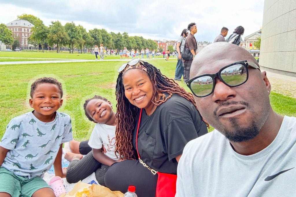 Janeen Blake Family Picnic Lisbon Janeen Blake on a family picnic in Lisbon, Portugal
