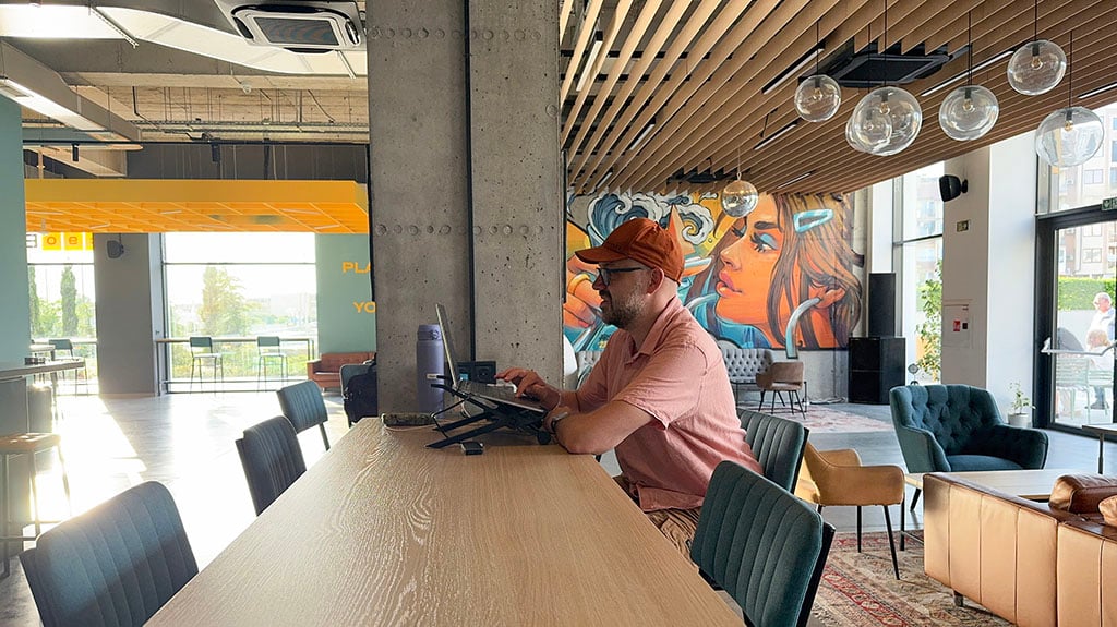 Alex working at Campus 90 Hotel Varna