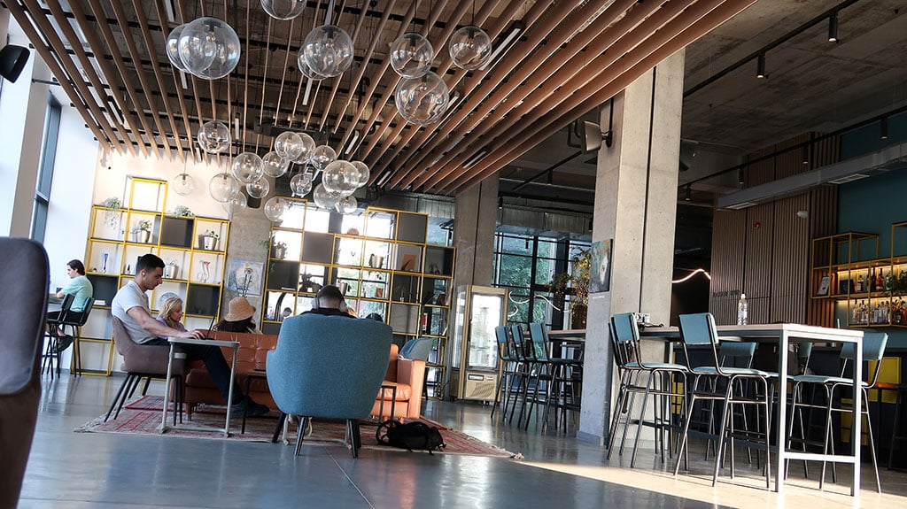 Campus 90 communal workspace