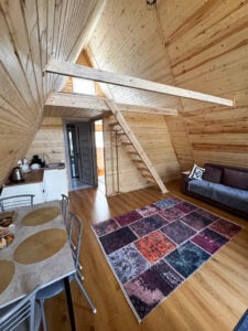 A-frame living area