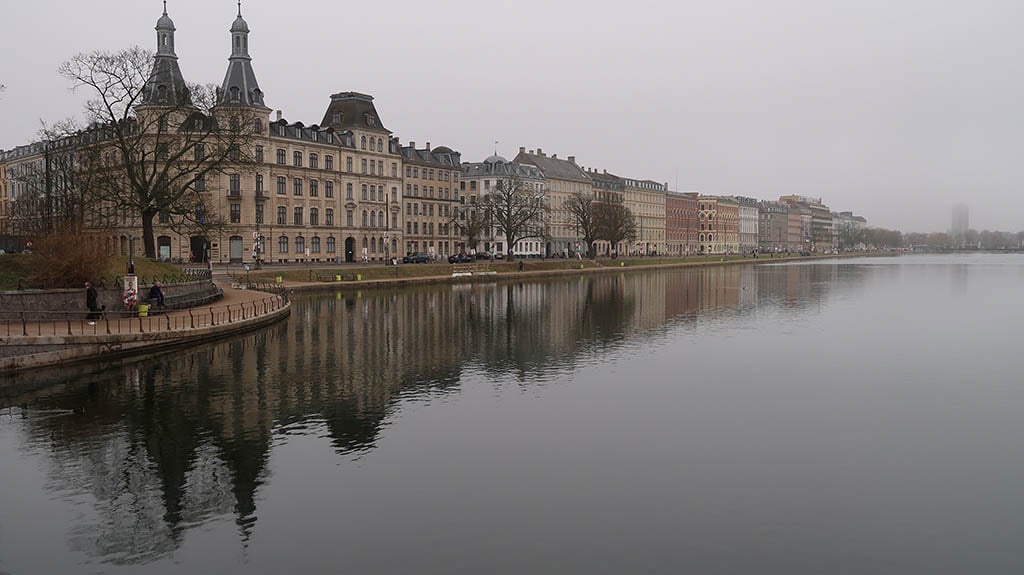 Peblinge Sø Student Lake Copenhagen in the mist