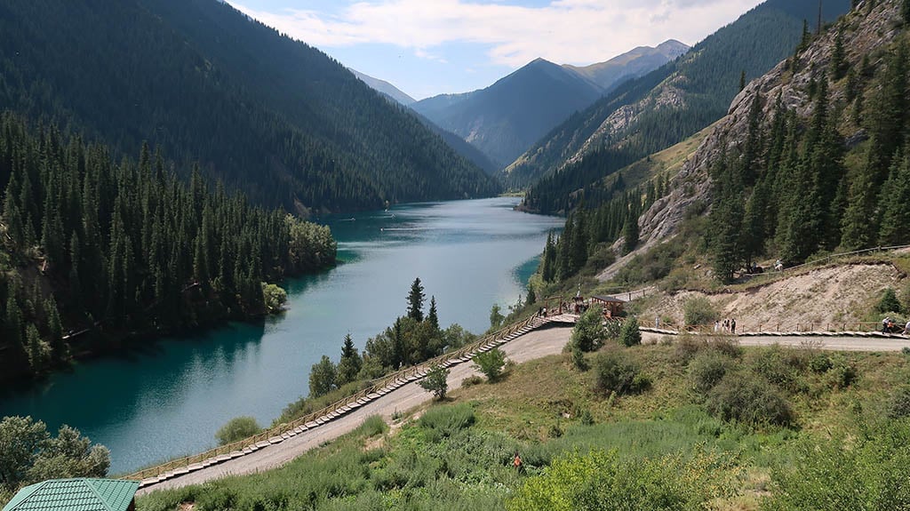 The path down to Lower Kolsai Lake
