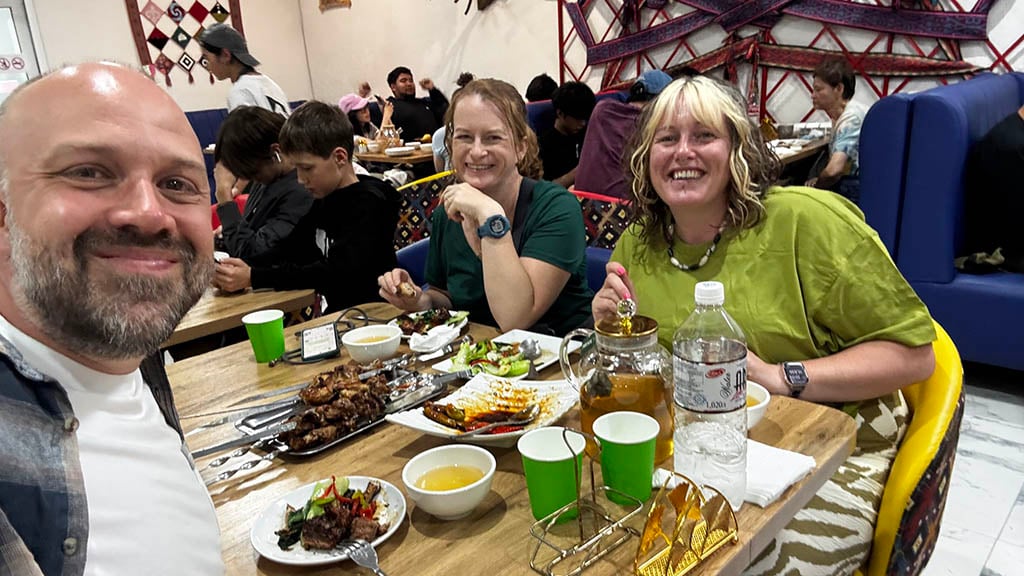 Kolsay Shanyraq Restaurant: Alex Lisa and Tanya
