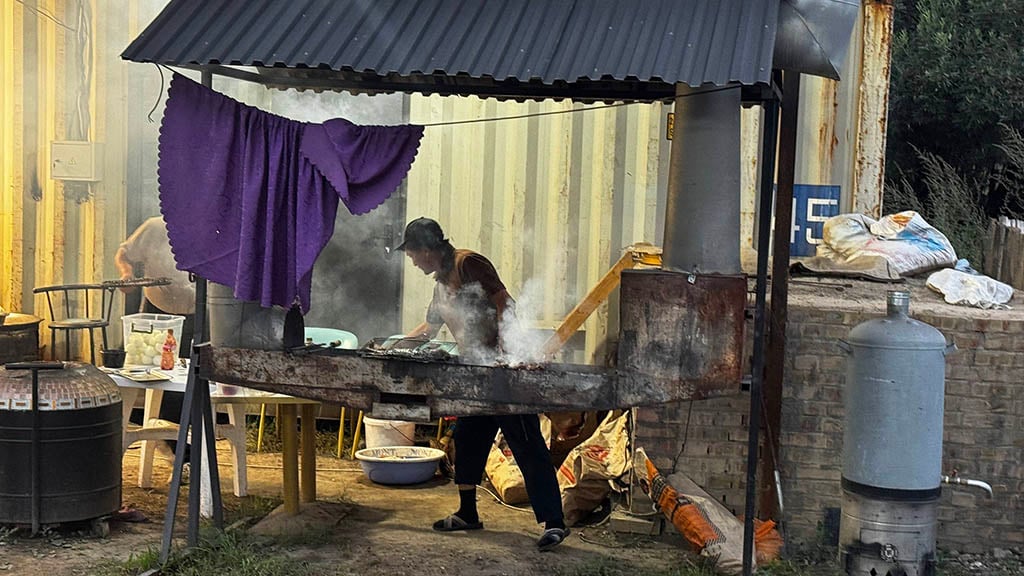 Kolsay Shanyraq BBQ cooking